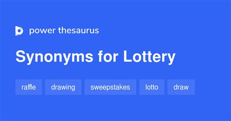 lottery synonym